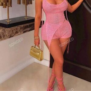 Pink Knit two piece set